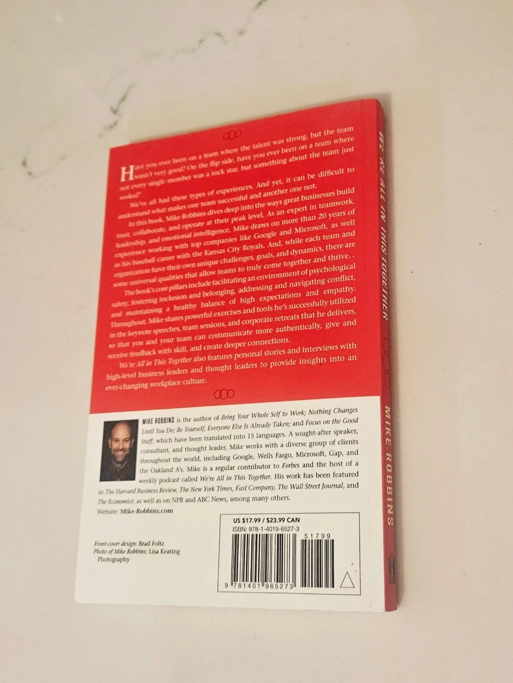 BOGO We’re All In This Together by Mike Robbins  Paperback Book